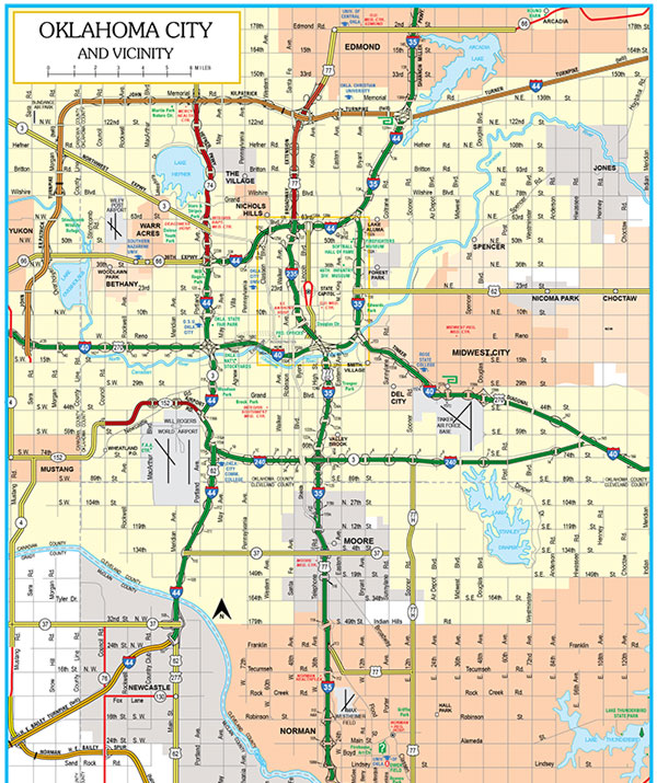 Oklahoma Map With All Cities Oklahoma Map | TravelOK.  Oklahoma's Official Travel & Tourism 