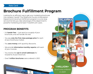 Brochure Fulfillment Rate Card preview