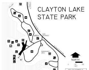 Preview of View Clayton Lake State Park Map