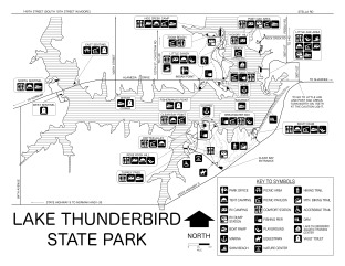 Preview of View Lake Thunderbird State Park Map